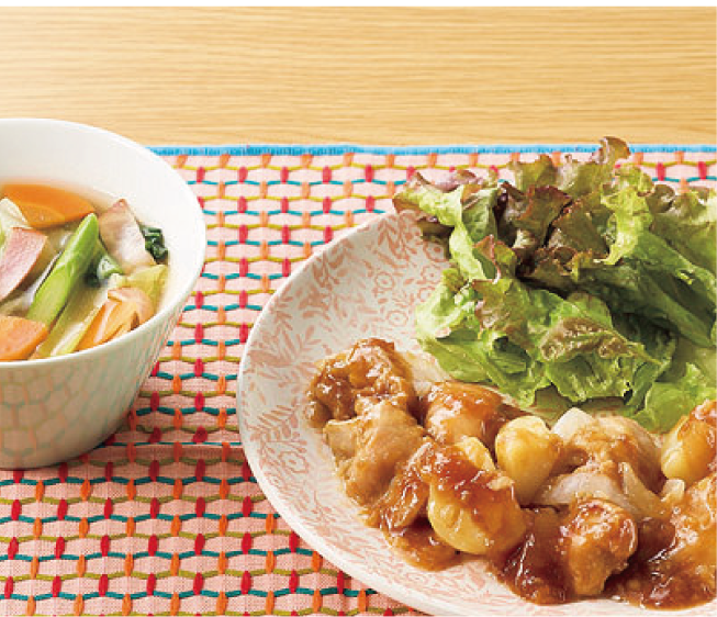 ローストチキンのシャリアピンソース
