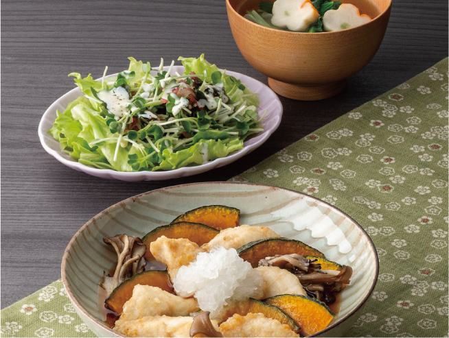 鶏ささみの揚げ出し